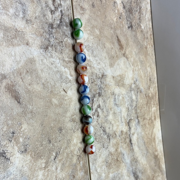 Colorful Swirled Marbles VINTAGE MARBLE LOT OF 11 MULTI-COLOR MARBLES - Picture 7 of 11